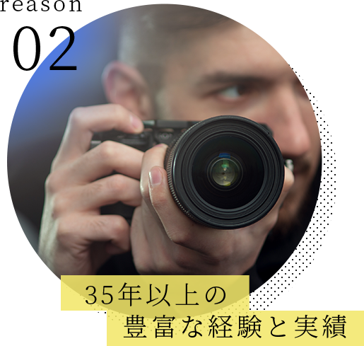 35年以上の豊富な経験と実績